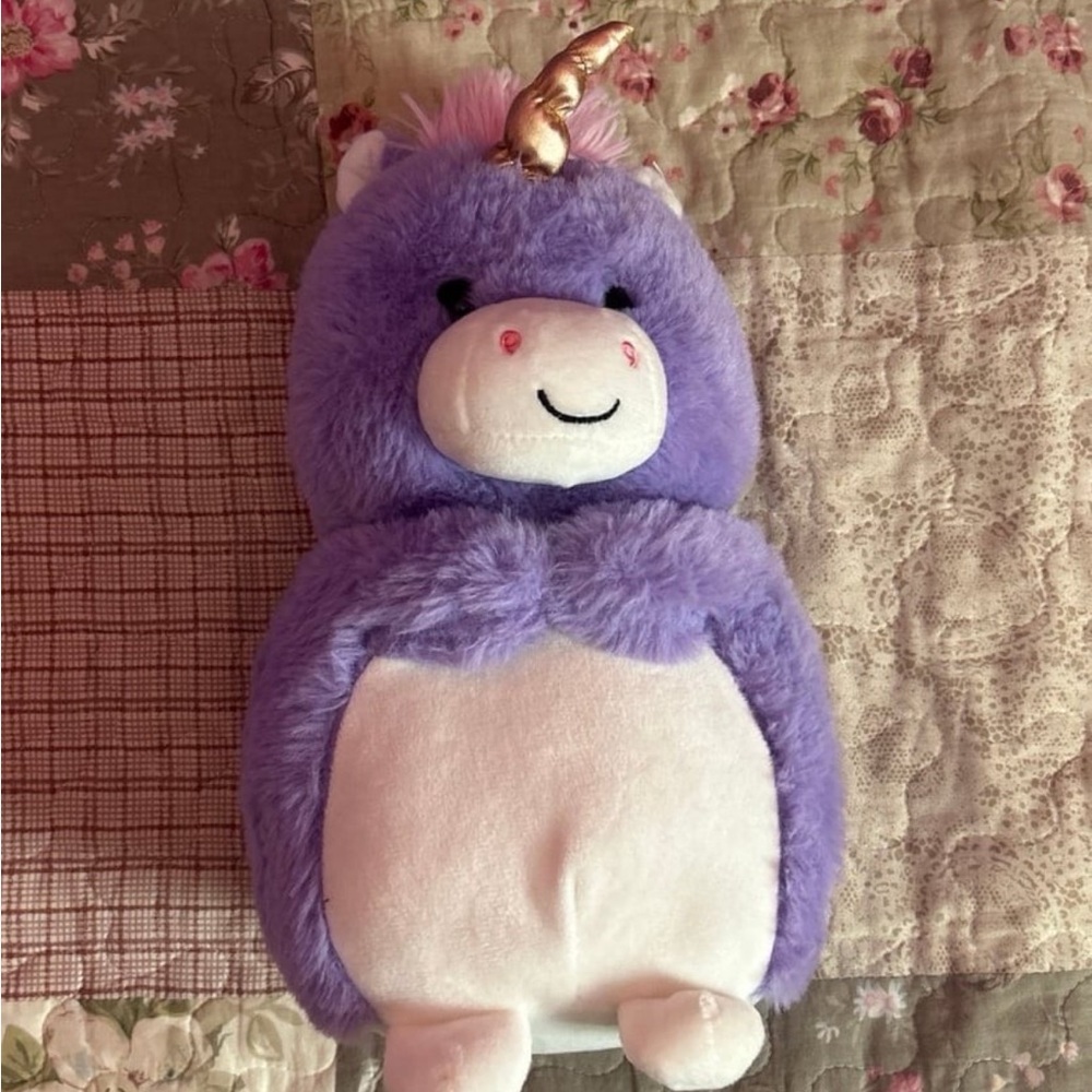 Purple and White Unicorn Plush